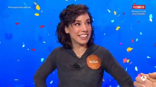 Rosa Rodríguez gana más de 2,7 millones de euros con el mayor bote de 'Pasapalabra' de la historia. Rosa Rodríguez gana más de 2,7 millones de euros con el mayor bote de 'Pasapalabra' de la historia.