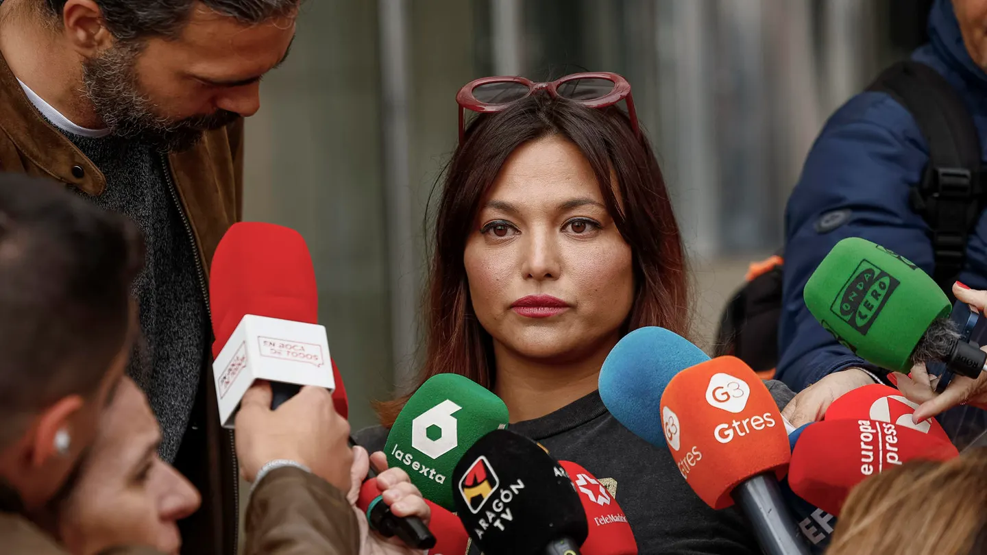 Elisa Mouliaá atiende a los medios en una foto de archivo Elisa Mouliaá atiende a los medios en una foto de archivo