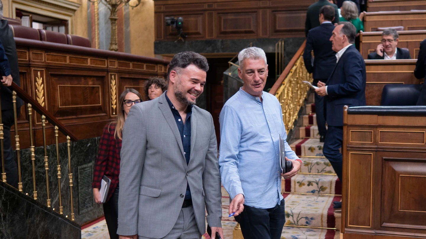 Gabriel Rufián (ERC) y Oskar Matute (EH Bildu) Gabriel Rufián (ERC) y Oskar Matute (EH Bildu)