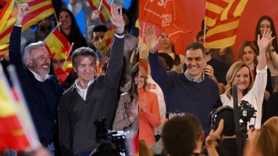 Feij&oacute;o y S&aacute;nchez junto a sus candidatos en Arag&oacute;n