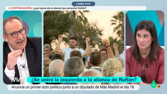 Colmenero, sobre la alianza de izquierdas liderada por Rufián: "Es un proyecto que antes de nacer ya le están diciendo que no" Colmenero, sobre la alianza de izquierdas liderada por Rufián: "Es un proyecto que antes de nacer ya le están diciendo que no"