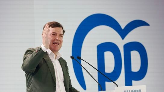 Alfonso Fern&aacute;ndez Ma&ntilde;ueco, durante un acto del PP.