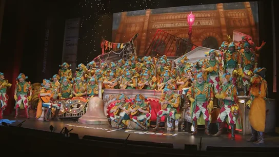 El coro El sindicato durante su actuación en la semifinal del COAC de 2026 El coro El sindicato durante su actuación en la semifinal del COAC de 2026