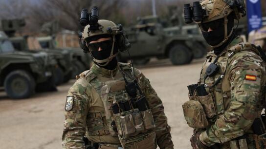 Militares espa&ntilde;oles durante unas maniobras de la OTAN en una imagen de archivo.