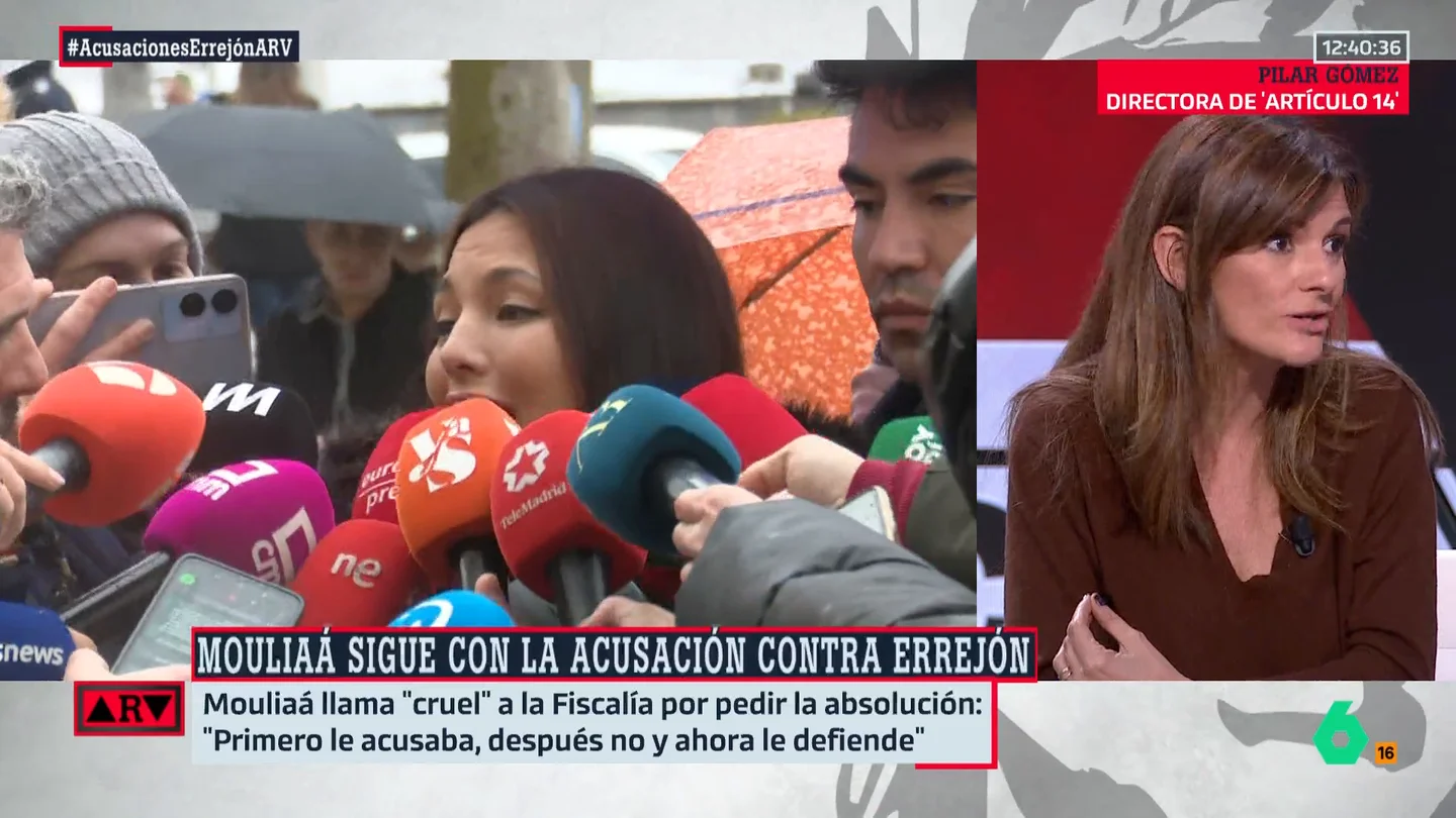 Pilar Gómez, sobre Moulia: "Me da mucha pena que una mujer que se atrevió a denunciar acabe así, porque el sistema no la protege" Pilar Gómez, sobre Moulia: "Me da mucha pena que una mujer que se atrevió a denunciar acabe así, porque el sistema no la protege"