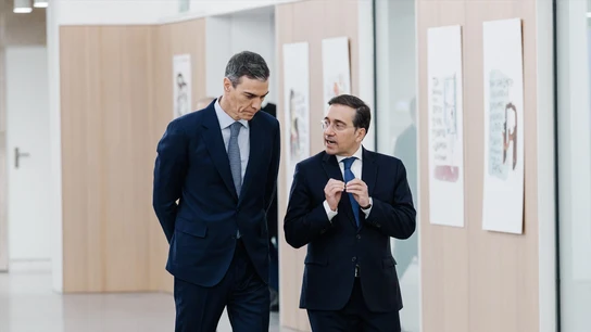 Pedro Sánchez y José Manuel Albares en una foto de archivo Pedro Sánchez y José Manuel Albares en una foto de archivo