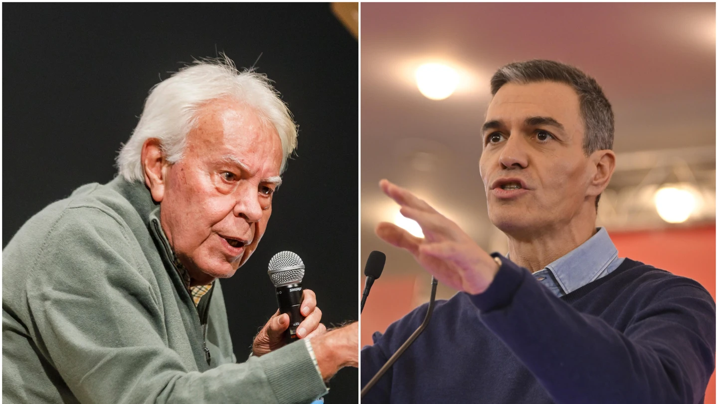 Felipe González y Pedro Sánchez Felipe González y Pedro Sánchez
