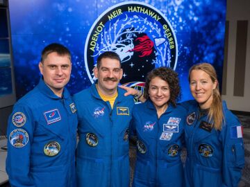 Integrantes de la misi&oacute;n Crew-12