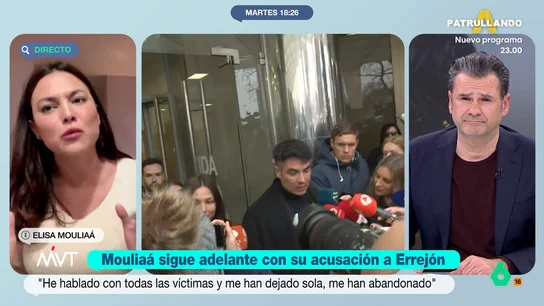 Elisa Mouliáa estalla contra la Fiscalía: "¿Con la ley del 'solo sí es sí' y el caso Rubiales me van a archivar a mí? ¡No hay vergüenza!" Elisa Mouliáa contacta con Más Vale Tarde para explicar por qué sigue adelante con su acusación contra Íñigo Errejón por agresión sexual y, en este vídeo, muestra su indignación contra la Fiscalía.