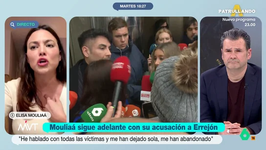 Elisa Mouliáa estalla contra la Fiscalía: "¿Con la ley del 'solo sí es sí' y el caso Rubiales me van a archivar a mí? ¡No hay vergüenza!" Elisa Mouliáa contacta con Más Vale Tarde para explicar por qué sigue adelante con su acusación contra Íñigo Errejón por agresión sexual y, en este vídeo, muestra su indignación contra la Fiscalía.