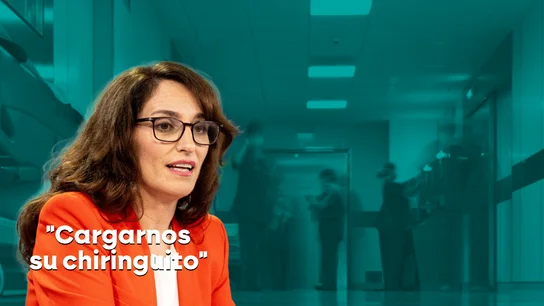 Mónica García responde a Ayuso tras las críticas a la nueva ley contra la privatización de la sanidad: "No, señora, queremos cargarnos su chiringuito" Mónica García responde a Ayuso tras las críticas a la nueva ley contra la privatización de la sanidad: "No, señora, queremos cargarnos su chiringuito"