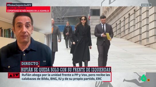 Emilio Delgado, sobre la propuesta de Rufi&aacute;n: "No vamos a formar ning&uacute;n partido; es una discusi&oacute;n ideol&oacute;gica sobre la encrucijada de la izquierda"