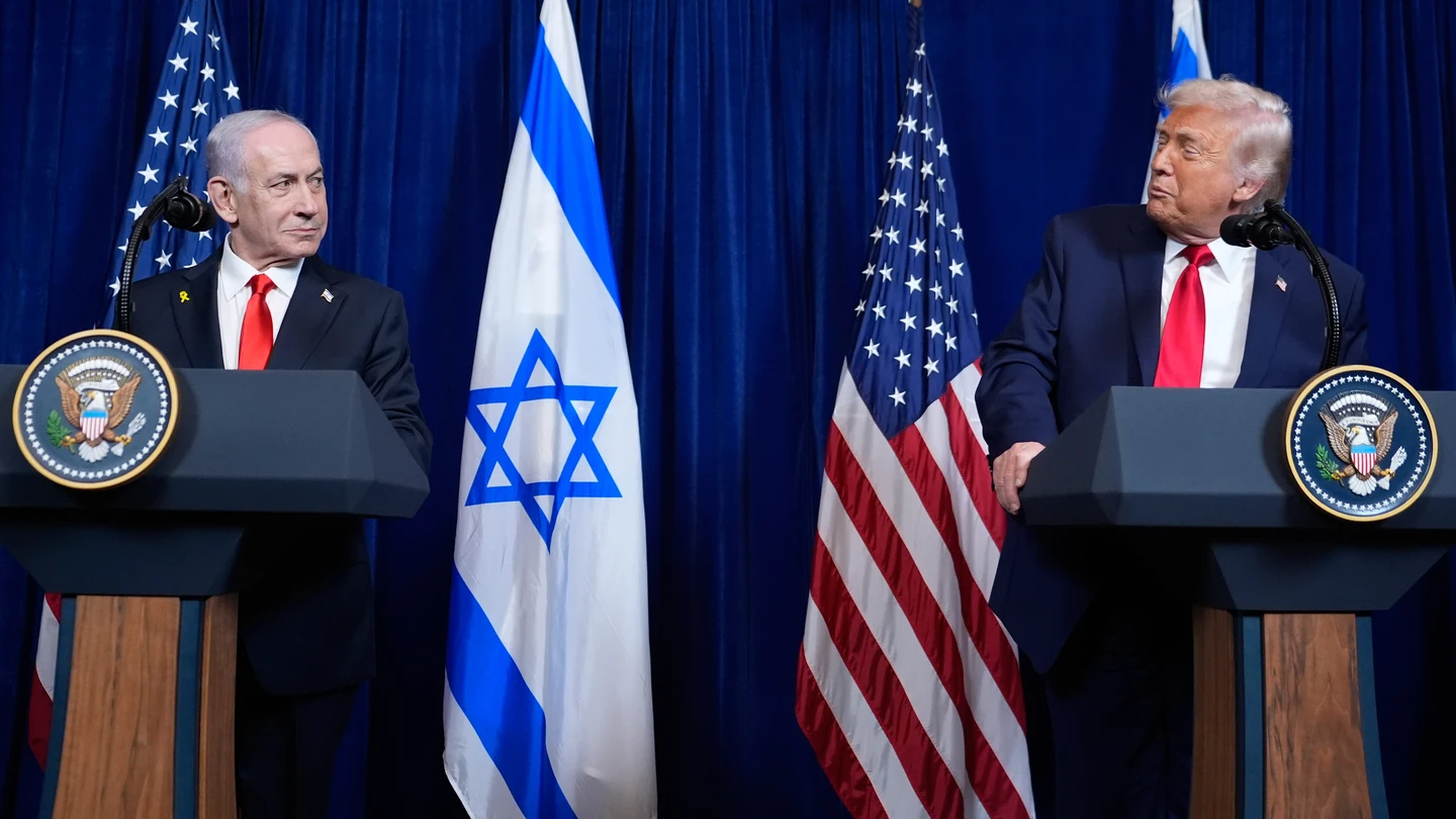 Benjamin Netanyahu y Donald Trump tras una reunión Benjamin Netanyahu y Donald Trump tras una reunión