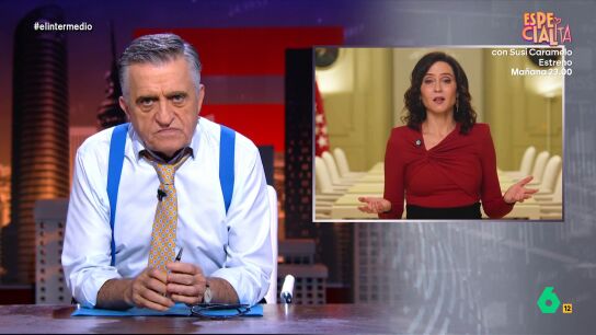 El presentador de El Intermedio expone que no entiende por qu&eacute; la presidenta madrile&ntilde;a ha decidido otorgar la Medalla Internacional de Madrid a EEUU atendiendo a los &uacute;ltimos acontecimientos que est&aacute;n ocurriendo en ese pa&iacute;s contra los inmigrantes latinos. 