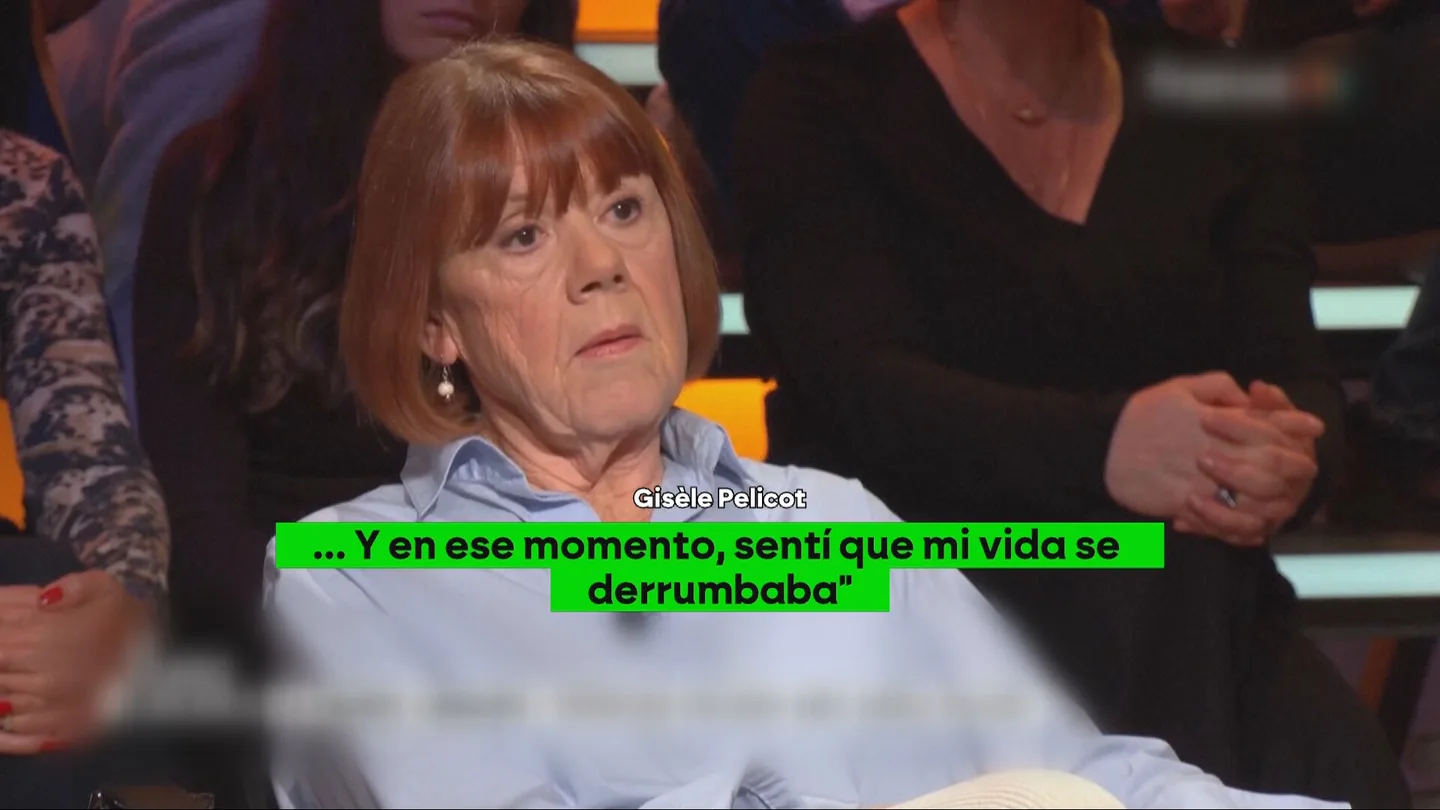 Gisèle Pelicot en una entrevista en televisión. Gisèle Pelicot en una entrevista en televisión.