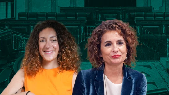 Aina Vidal, a la izquierda; a la derecha, María Jesús Montero Aina Vidal, a la izquierda; a la derecha, María Jesús Montero