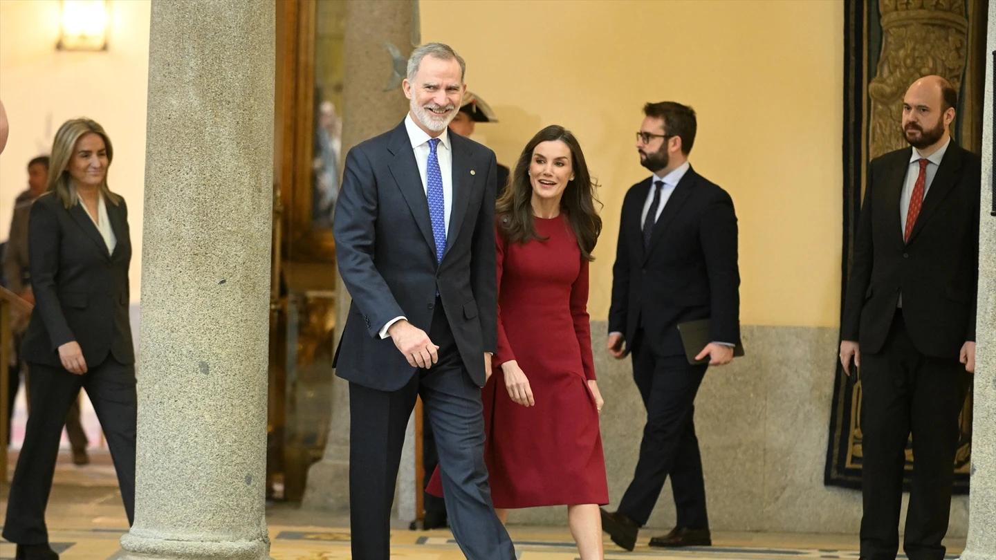 Imagen de archivo del rey Felipe VI y la reina Letizia. Imagen de archivo del rey Felipe VI y la reina Letizia.