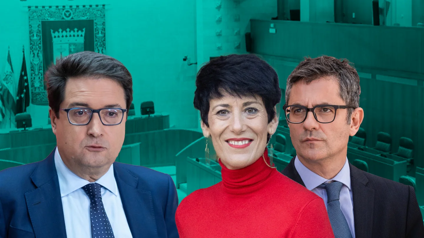 Óscar López, Elma Saiz y Félix Bolaños Óscar López, Elma Saiz y Félix Bolaños