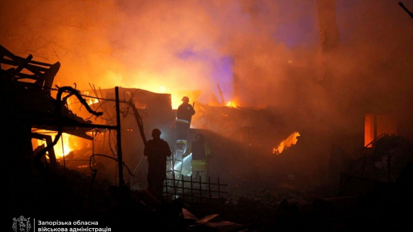 Imagen de archivo de un ataque en Zaporiyia.