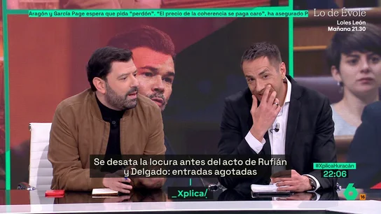 Antonio Valdivia destaca la "ilusión" de la idea de Rufián y Delgado: "Han hecho como Bad Bunny, animar el cotarro de izquierda" Antonio Valdivia destaca la "ilusión" de la idea de Rufián y Delgado: "Han hecho como Bad Bunny, animar el cotarro de izquierda"