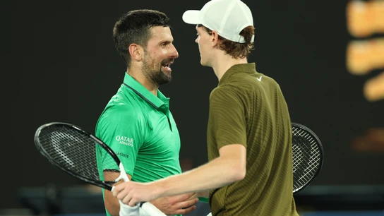 Novak Djokovic y Jannik Sinner Novak Djokovic y Jannik Sinner