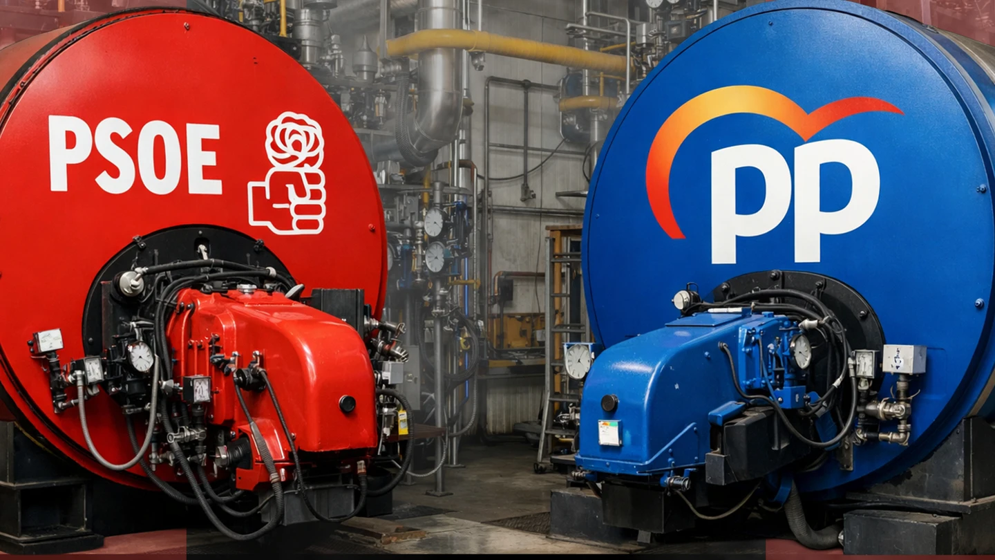 Calderas del PSOE y del PP Calderas del PSOE y del PP