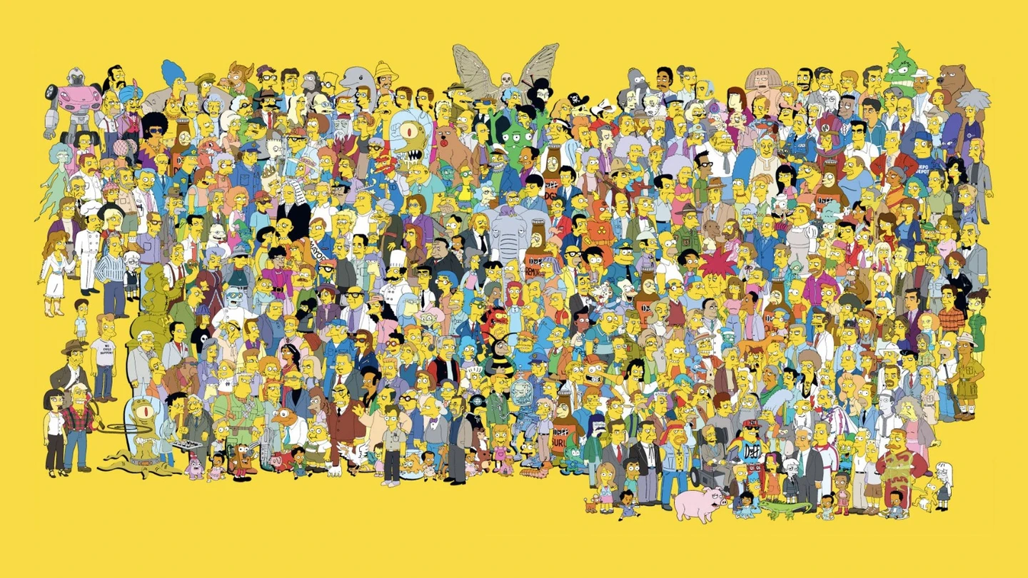 Imagen de todos los personajes de Los Simpson Imagen de todos los personajes de Los Simpson