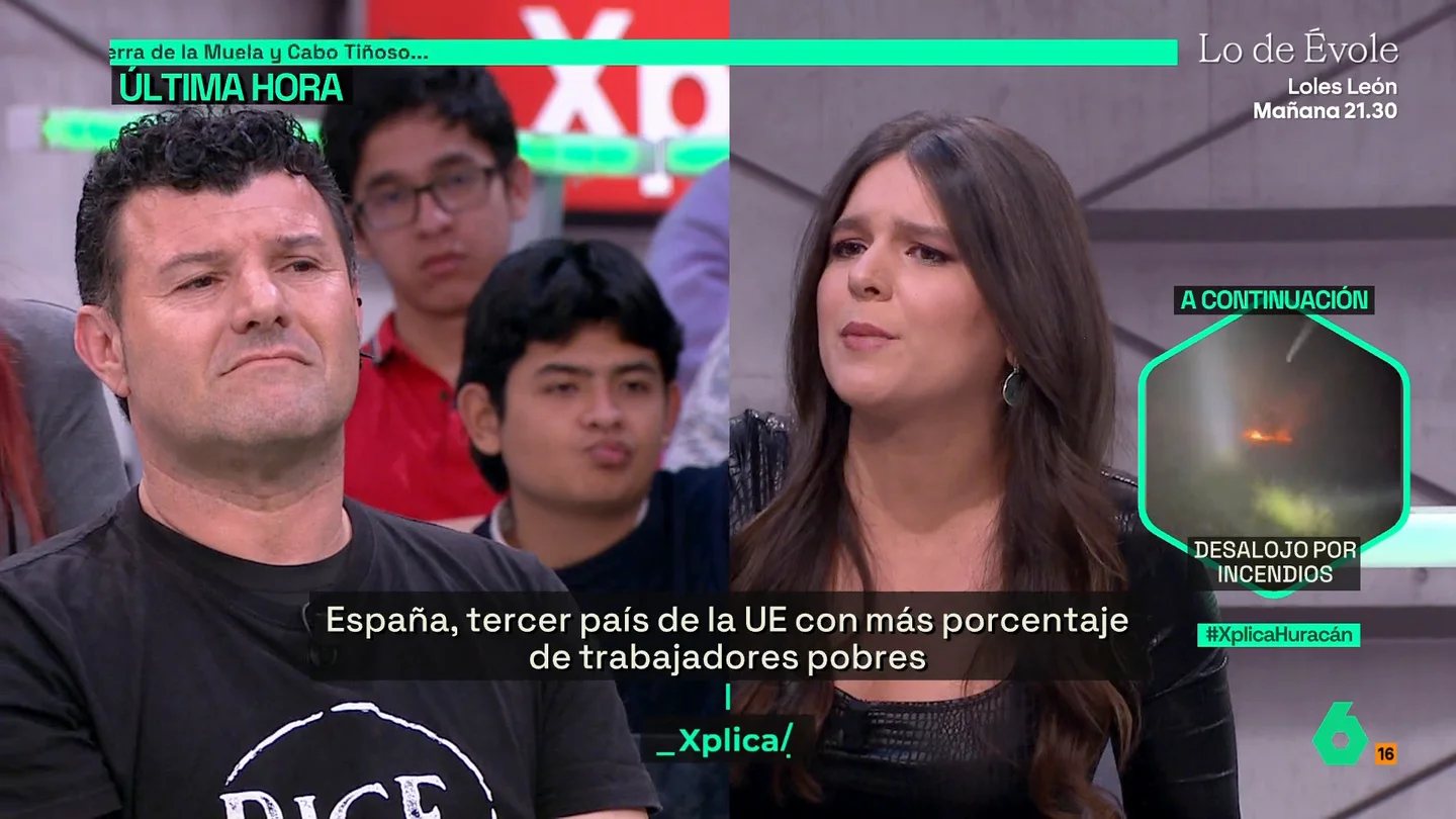 La socióloga Miriam Jiménez, a un empresario: "Según Forbes, los milmillonarios en España aumentaron su riqueza en 2025" La socióloga Miriam Jiménez, a un empresario: "Según Forbes, los milmillonarios en España aumentaron su riqueza en 2025"