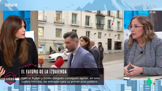 Tania S&aacute;nchez, sobre el acto pol&iacute;tico de Rufi&aacute;n y Emilio Delgado: "A m&iacute; me tiene at&oacute;nita porque no s&eacute; cu&aacute;l es la propuesta"