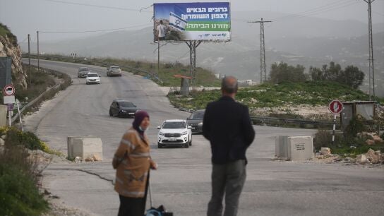 Ciudadanos en Nabl&uacute;s (Cisjordania).