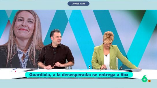 "En la sede de Vox se re&uacute;nen por las tardes y se ponen los v&iacute;deos de Guardiola para echarse unas risas", afirma ir&oacute;nico I&ntilde;aki L&oacute;pez en este v&iacute;deo, tras el &uacute;ltimo giro de la l&iacute;der del PP extreme&ntilde;o afirmando que ella y Vox comparten visi&oacute;n del feminismo.