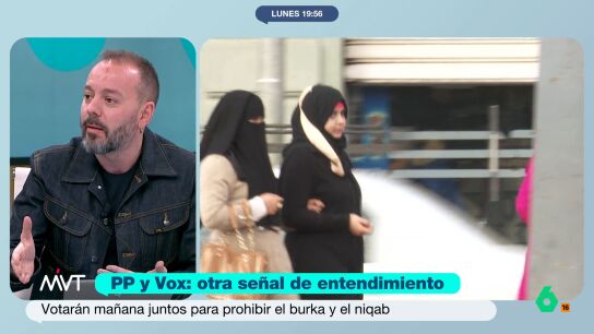 El periodista se&ntilde;ala que &eacute;l est&aacute; "plenamente convencido" de que el burka es una prenda "que transmite que la mujer que lo porta es v&iacute;ctima de violencia machista". Pero, como a&ntilde;ade, a PP y Vox han decidido perseguir a las v&iacute;ctimas. 