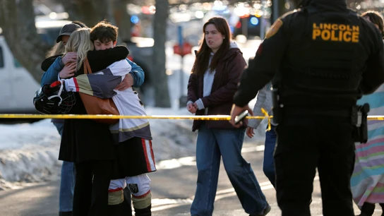 Imagen a las afueras del Dennis Lynch Arena, donde se ha producido el tiroteo en Rhode Island (EEUU) Imagen a las afueras del Dennis Lynch Arena, donde se ha producido el tiroteo en Rhode Island (EEUU)