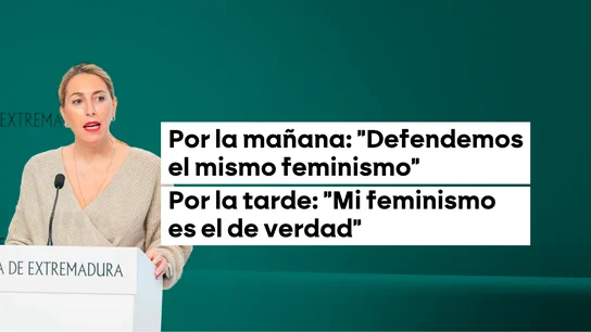 Guardiola se traga sus palabras ante Vox para no perder el poder: de "defiendo el feminismo de Vox" a el mío es "el de verdad" Guardiola se traga sus palabras ante Vox para no perder el poder: de "defiendo el feminismo de Vox" a el mío es "el de verdad"