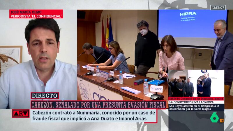 Jos&eacute; Mar&iacute;a Olmo, sobre la investigaci&oacute;n a Borja Cabez&oacute;n: "Parte del dinero que obten&iacute;a en Espa&ntilde;a nunca tributaba gracias a los fiduciarios que lo enviaban al extranjero"