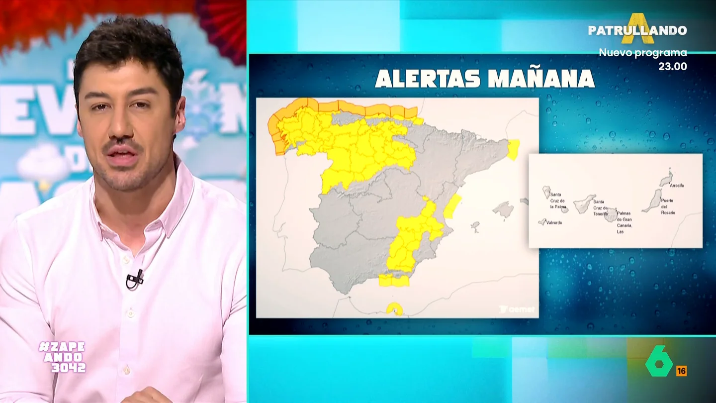 VÍDEO | Francisco Cacho alerta sobre la llegada de la borrasca Pedro: viento, olas y lluvias en media España VÍDEO | Francisco Cacho alerta sobre la llegada de la borrasca Pedro: viento, olas y lluvias en media España