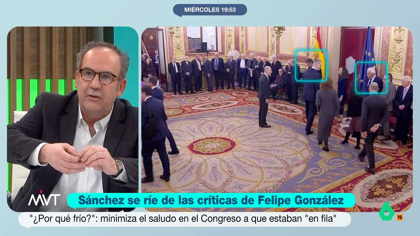 Juande Colmenero sale en defensa de Felipe González: "Ha sido uno de los mejores, si no el mejor presidente de este país" Juande Colmenero reacciona en este vídeo a la ironía de Pedro Sánchez al hablar de su saludo con Felipe González y defiende al exlíder socialista como "referencia para muchos socialdemócratas".