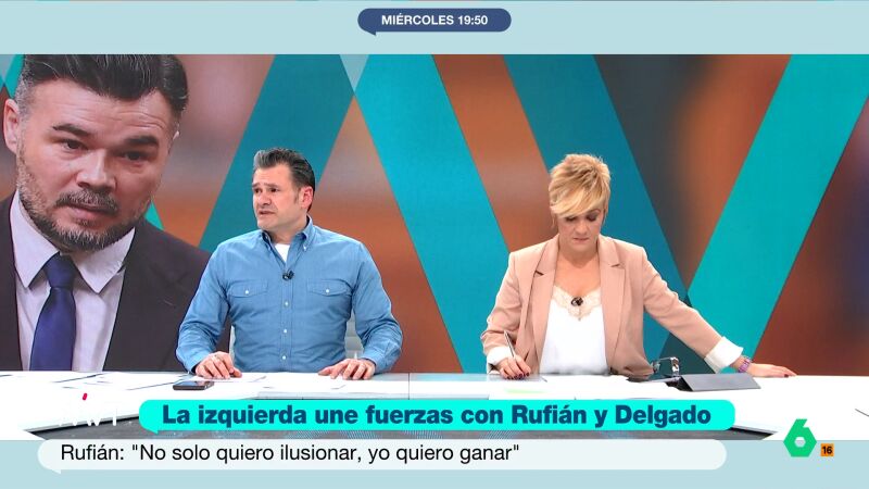 I&ntilde;aki L&oacute;pez, al escuchar a Rufi&aacute;n: "Seguimos hablando m&aacute;s de Vox que de los problemas internos que tiene la izquierda"