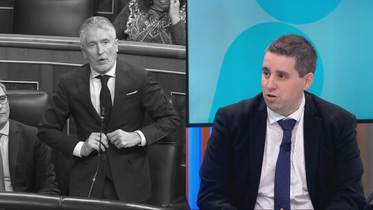 Fernando Grande-Marlaska y el abogado Jorge Piedrafita