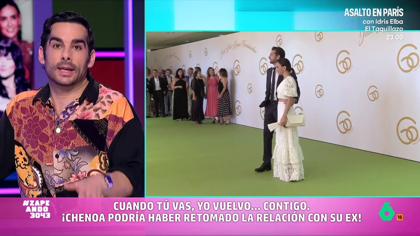 Juan Sanguino desvela qué hay de cierto en la relación de Chenoa y su exmarido: "No necesariamente han vuelto como pareja" Juan Sanguino estalla en este vídeo estalla por la portada que dice que Chenoa habría retomado la relación con su exmarido y explica todos los datos que desmontan la teoría de una reconciliación sentimental.