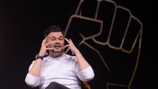 Gabriel Rufi&aacute;n en su evento sobre las izquierdas en Madrid