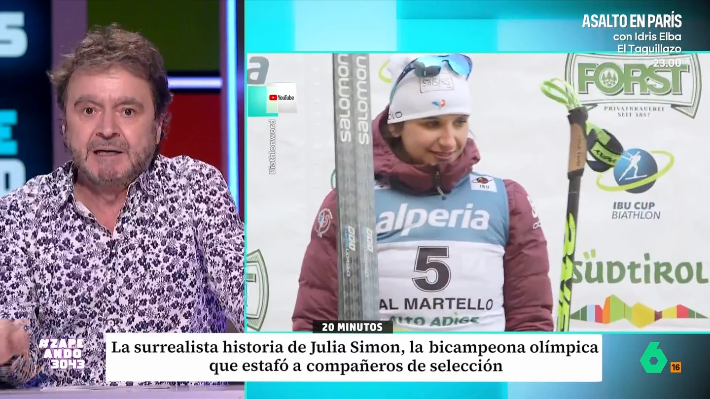 "De ladrona pasó a campeona": Paco Jiménez cuenta la historia de la deportista olímpica Julia Simon El equipo francés ha contado en esta edición de los Juegos Olímpicos de Invierno con una joven que fue condenada por estafa después de robar dinero a una de sus compañeras de equipo.