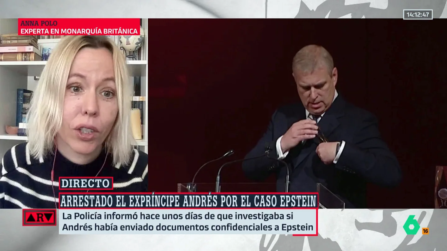 Anna Polo, experta en monarquía británica, tras la detención del ex príncipe Andrés: "Están involucrando a la hija mayor por su tren de vida excesivo" Anna Polo, experta en monarquía británica, tras la detención del ex príncipe Andrés: "Están involucrando a la hija mayor por su tren de vida excesivo"