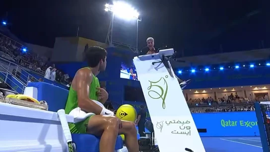 Carlos Alcaraz estalla como nunca en pleno partido Carlos Alcaraz estalla como nunca en pleno partido