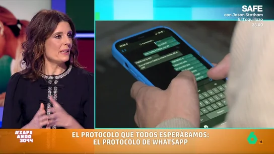 ¿Se deben usar emojis al hablar por WhatsApp? María José Gómez y Verdú comparte su opinión, en vídeo Esta aplicación es una de las más utilizadas ya que permite enviar mensajes instantáneos, pero ¿sabemos utilizarla? Descubre las pautas que ha dado a los zapeadores la experta en protocolo y etiqueta.