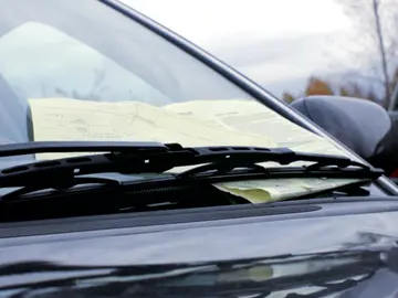 Multa en el parabrisas Multa en el parabrisas