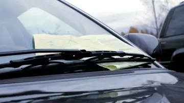 Multa en el parabrisas Multa en el parabrisas