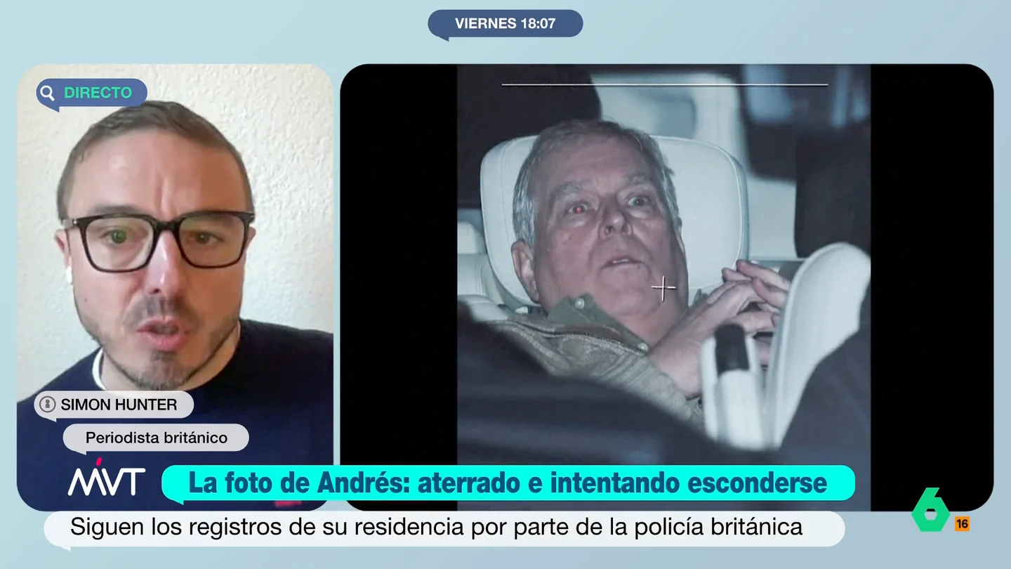 Simon Hunter, periodista británico, sobre el futuro judicial del expríncipe Andrés: "Tal y como está redactada la ley, es un delito muy difícil de probar" Simon Hunter, periodista británico, sobre el futuro judicial del expríncipe Andrés: "Tal y como está redactada la ley, es un delito muy difícil de probar"