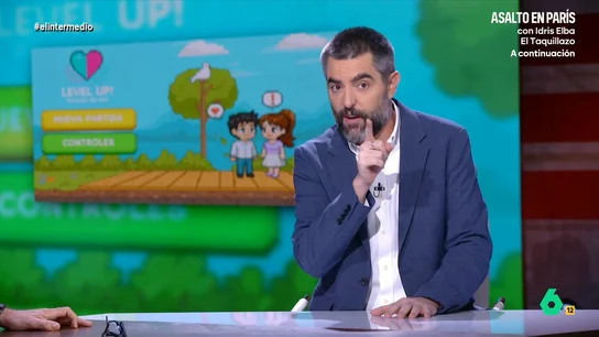 Dani Mateo, sobre el videojuego de la Conferencia Episcopal para enseñar a amar: "Me lía el amigo divorciado y..." El colaborador confiesa que ha estado todo el fin de semana enganchado a este juego con el que la Conferencia Episcopal busca ayudar a las parejas a amarse bien y acabar casándose por la iglesia.