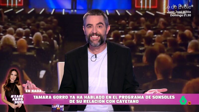 Dani Mateo no cree que Pedro S&aacute;nchez haya participado en 'Pol&ograve;nia': "Hace mucho que no tiene tan buena cara"